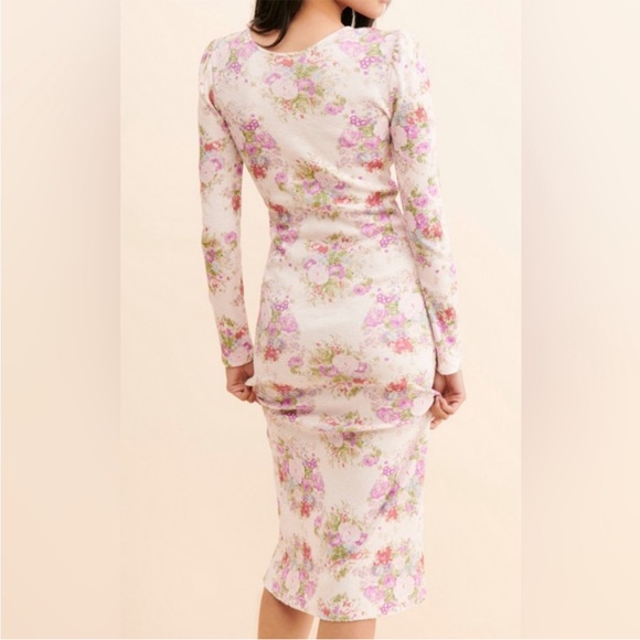 NWT LoveShackFancy Lisa Midi Dress - Picture 8 of 9